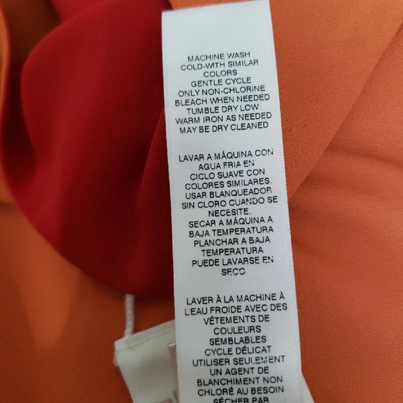 Chico's Wear 2 Ways Orange and Red Tank Sz 0 - Picture 6 of 6